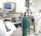 lab workers